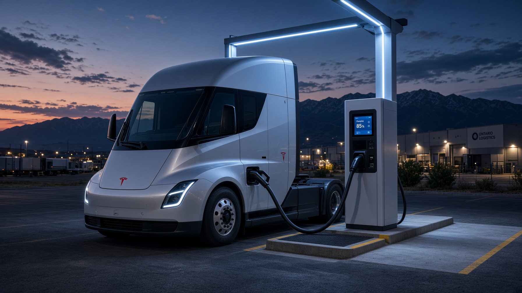 Tesla Semi on charge